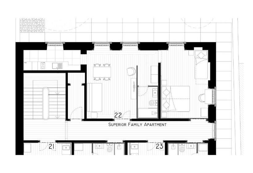 شقة عائلية, Ah33   Estúdios