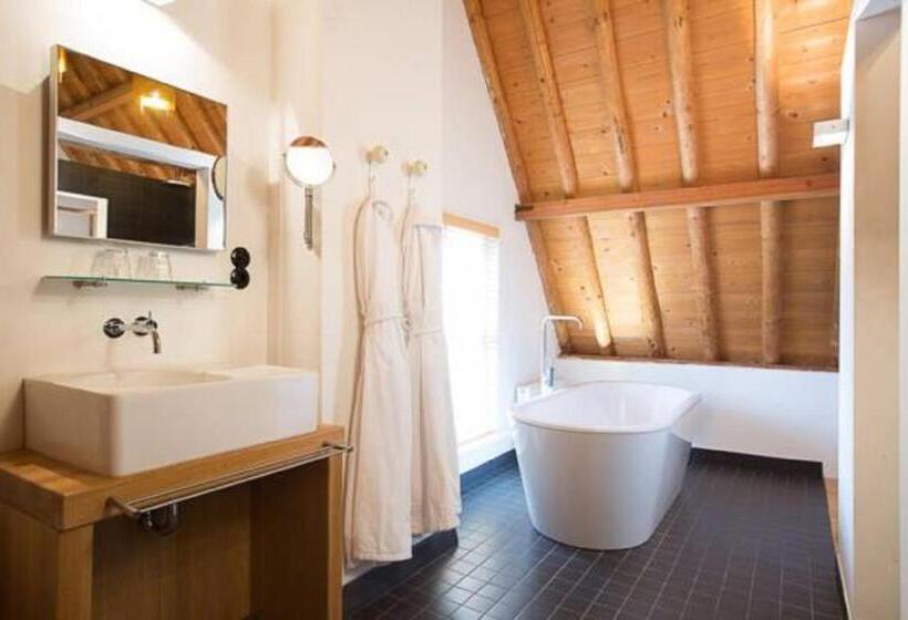 带大床的豪华间, Restaurant Hotel Buitenlust