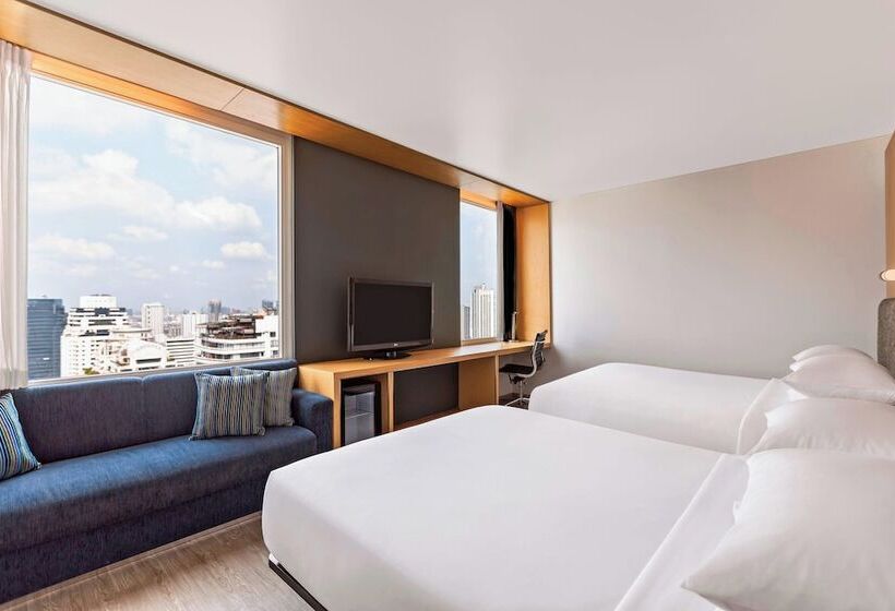 غرفه قياسيه سريرين مزدوجين, Aloft Bangkok Sukhumvit 11