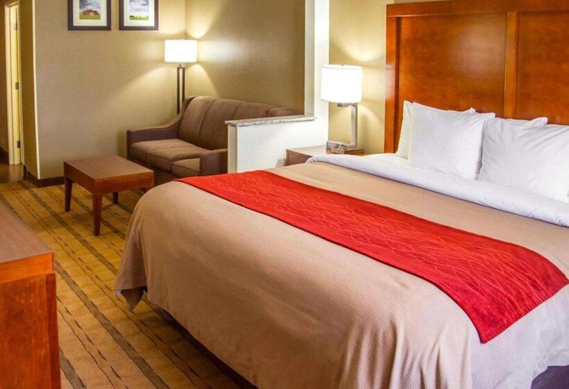 Люкс Кровать Кинг, Comfort Inn & Suites Coralville  Iowa City Near Iowa River Landing