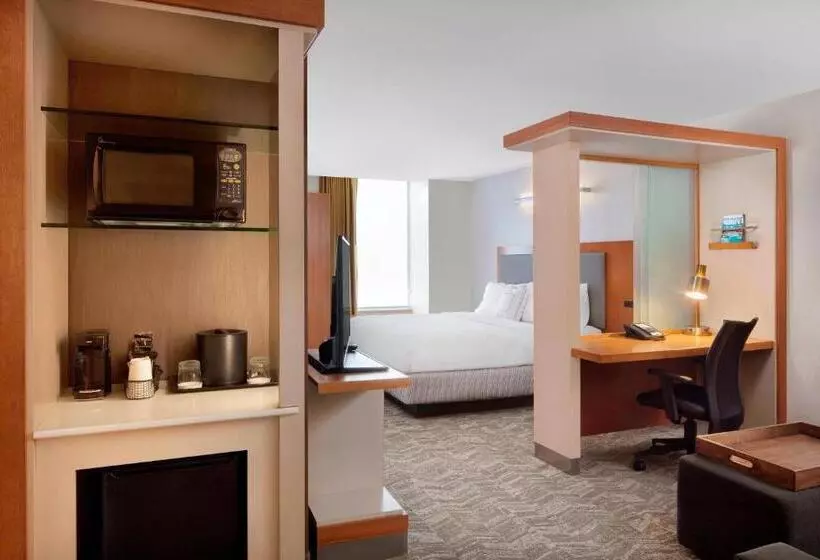 キングサイドベッドのスタンダードワンルーム, Springhill Suites Indianapolis Downtown