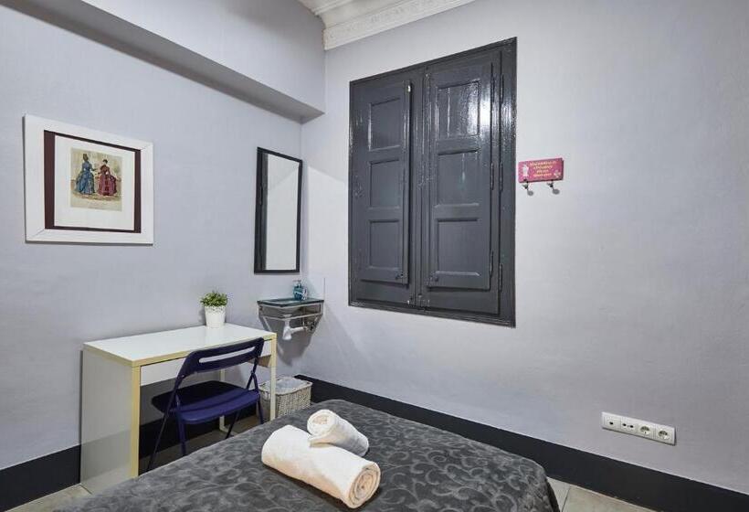 اتاق استاندارد یک تخته با سرویس بهداشتی مشترک, Ella Guest House Barcelona