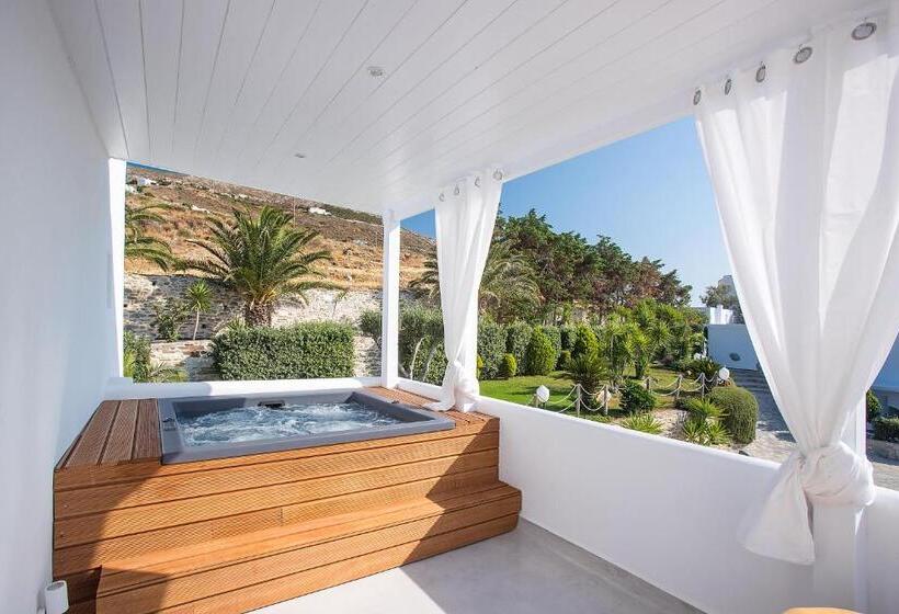 带按摩浴盆的套房, Paros Palace