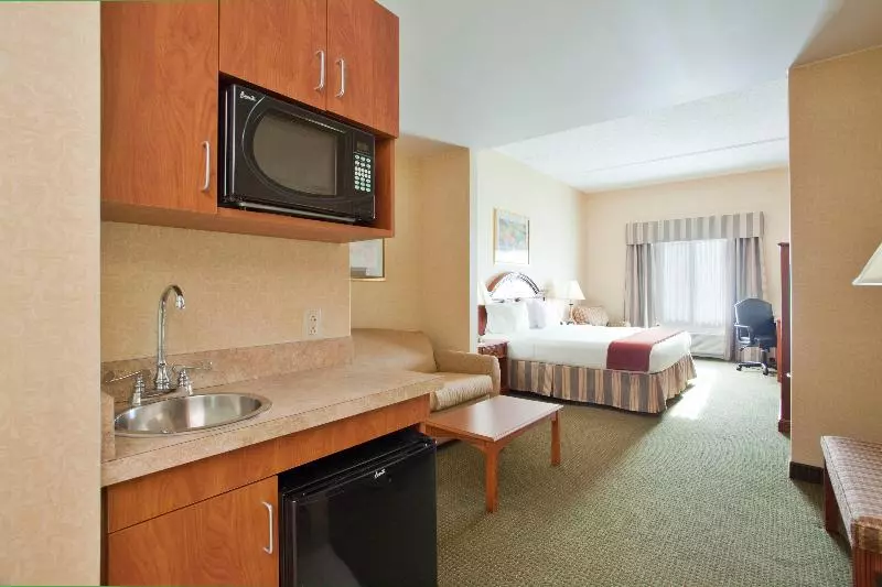 キングサイズベッドのスイートルーム, Holiday Inn Express Hotel & Suites Drums Hazelton, An Ihg