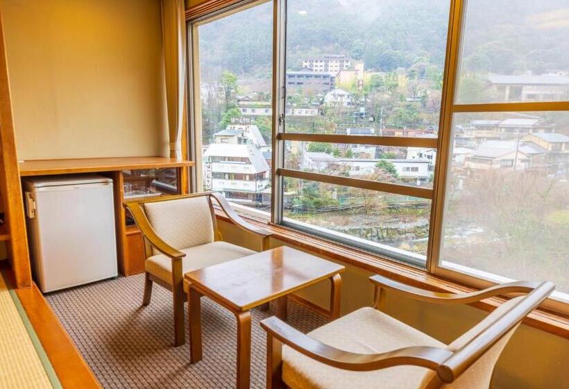 스탠다드 룸 강 전망, Hakone Yumoto Onsen Hotel Kajikaso