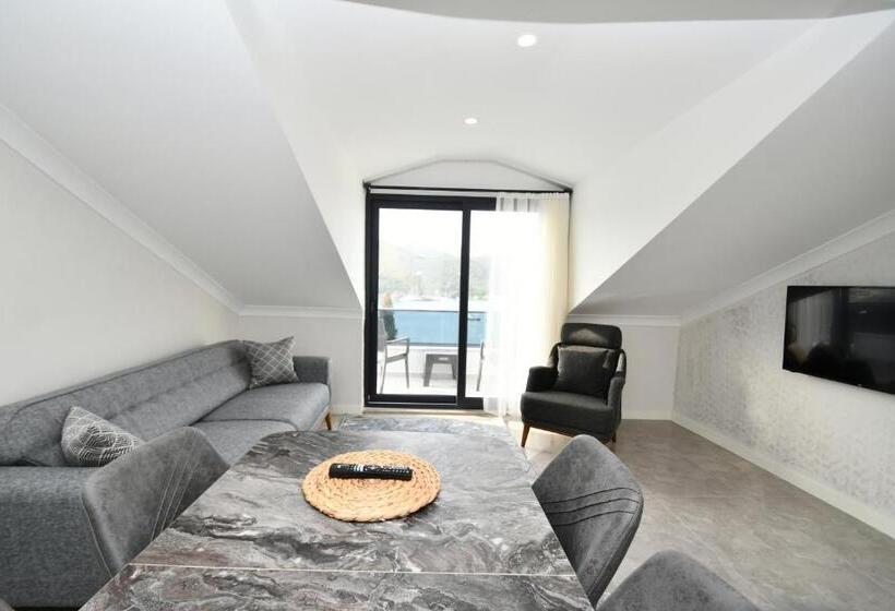 Апартаменты Пентхаус 1 Спальня, Duygu Apart Spellbinding Sea Views