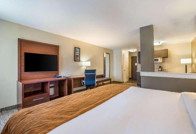 キングサイズベッドのスイートルーム, Comfort Inn & Suites Fairborn Near Wright Patterson Afb