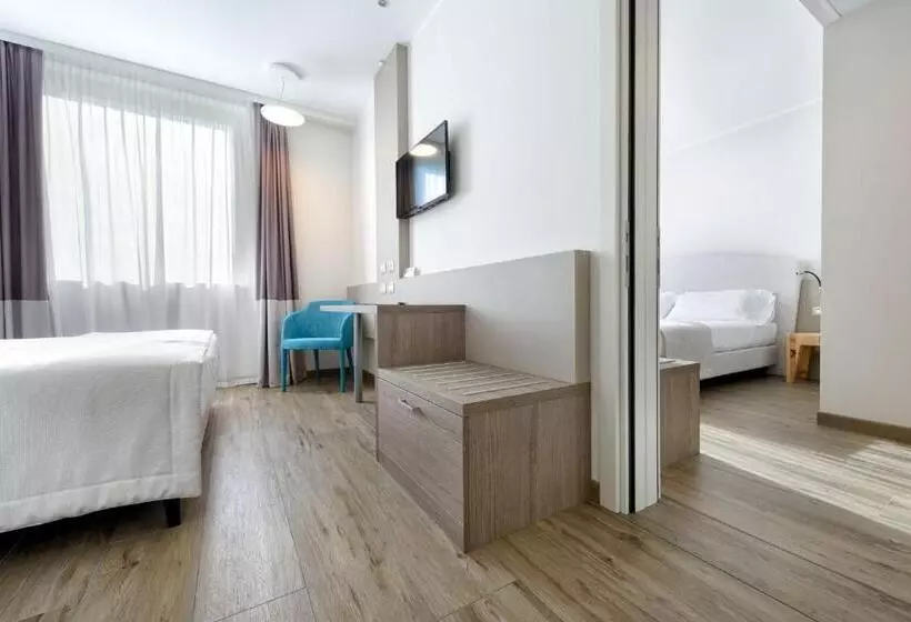コネクティングルーム（家族用）。, Db Hotel Verona Airport Congress & Spa