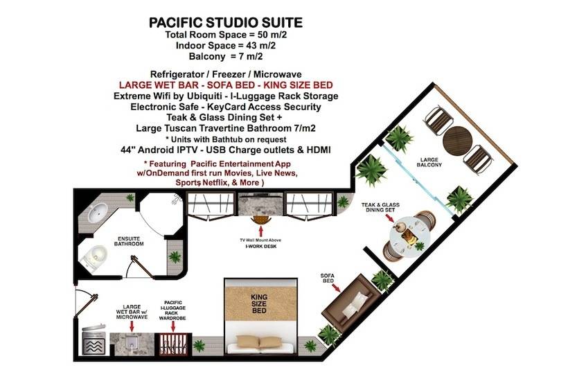 Студио Executive, Pacific Club Resort