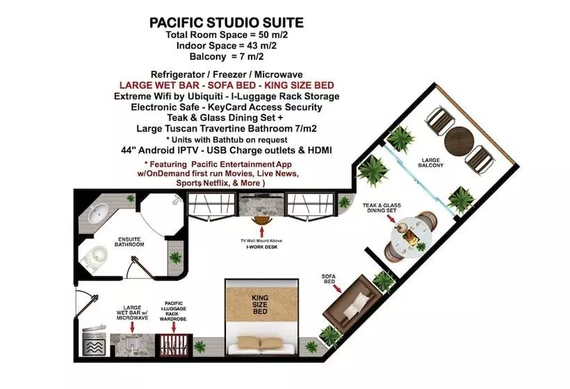 Executive-studio, Pacific Club Resort