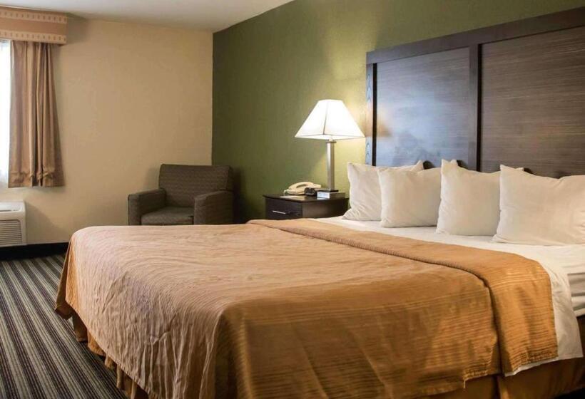 适合残疾人士使用的带超级大床的标准间, Quality Inn & Suites Loves Park Near Rockford