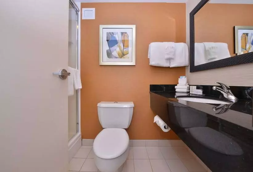 ２ダブルベッドのスタンダードルーム, Fairfield Inn Rochester Airport