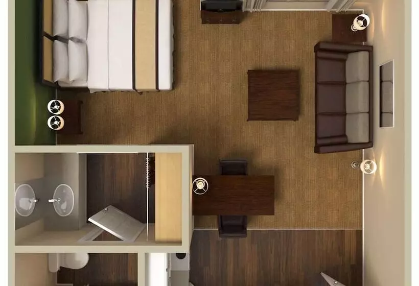 デラックススタジオ, Extended Stay America Suites  Oakland  Alameda Airport