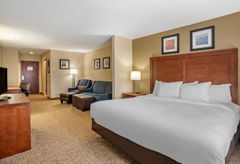 מיטת קינג בסוויטה, Comfort Inn & Suites Cambridge