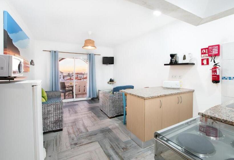 침실1개 아파트 발코니 바다 전망, Tonel Apartamentos Turisticos