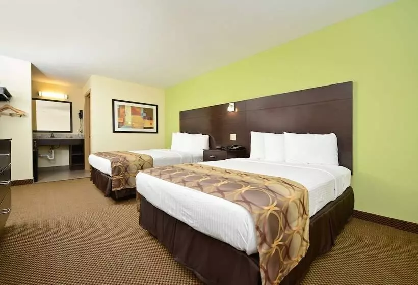 ２ダブルベッドのスタンダードルーム, Americas Best Value Inn & Suites Lake Charles At I 210 Exit 11