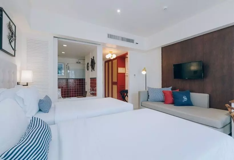 Deluxe-huone Allasnäkymä, Sugar Marina Hotel   Nautical   Kata Beach   Sha Plus