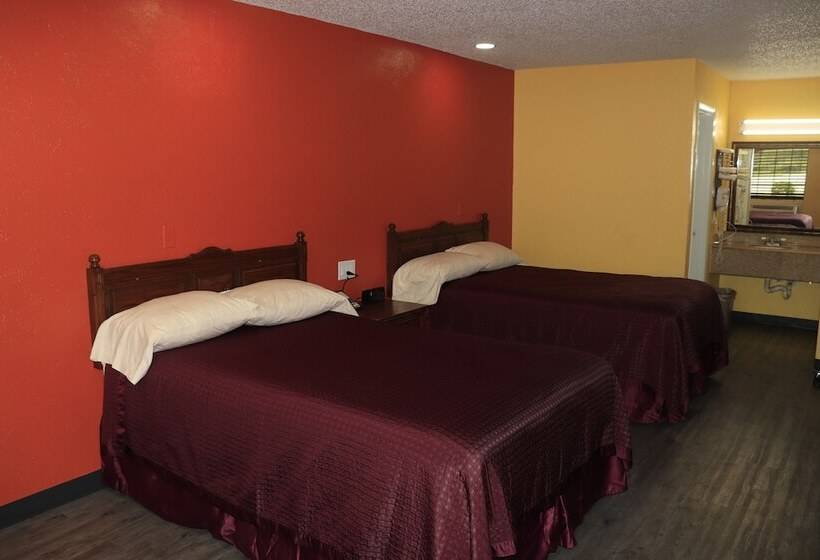 Номер Стандарт 2 Двуспальные Кровати, Chaparral Motel Hallettsville