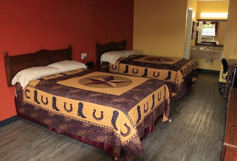 חדר סטנדרט שתי מיטות זוגיות, Chaparral Motel Hallettsville