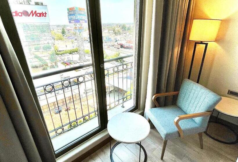 اتاق استاندارد با تخت بزرگ, Türkmen Riverside Hotel Adana