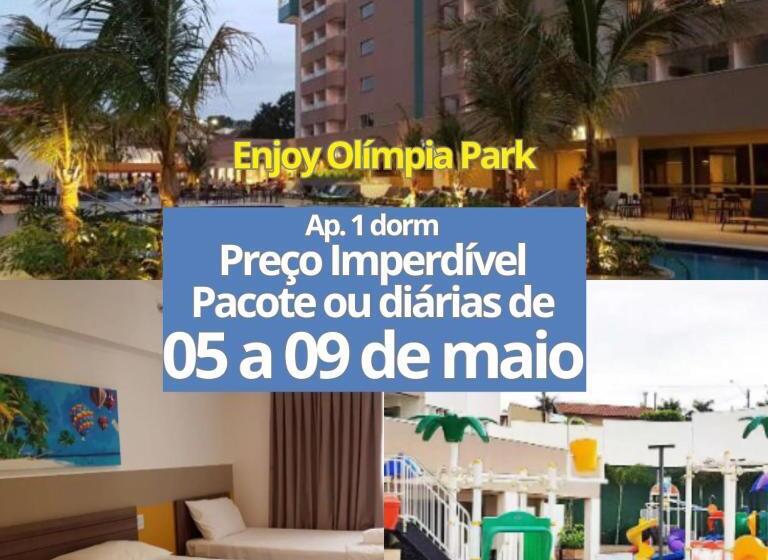 テラス付き１ベッドルームアパートメント, Enjoy   Olimpia Park Resort   Apartamento 1 Quarto   Em Frente Ao Park