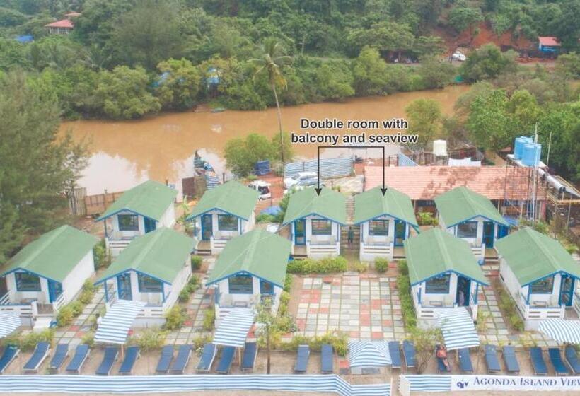 オーシャンビュースタンダードルームバルコニー付き, Agonda Island View