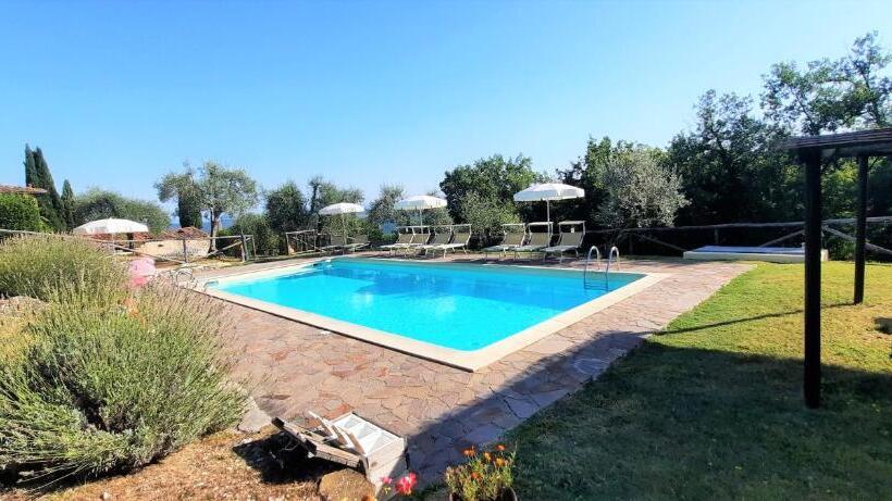 דירת חדר נוף לבריכה, Agriturismo I Ceppi