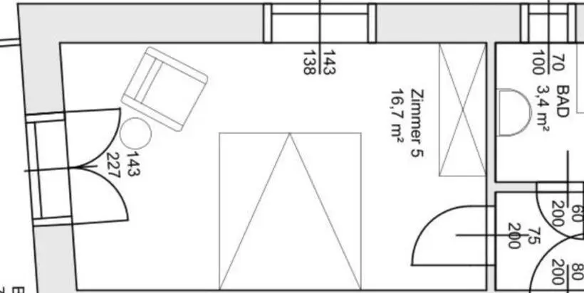 マウンテンビュースタンダードルーム, Pension Appartements Gabriele