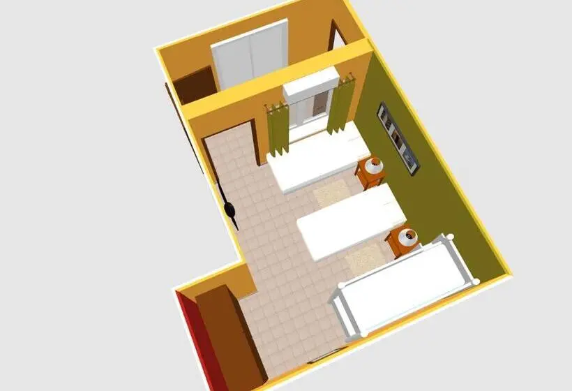バスルーム共同エコノミー4人部屋, Hostal Lo De Ramona
