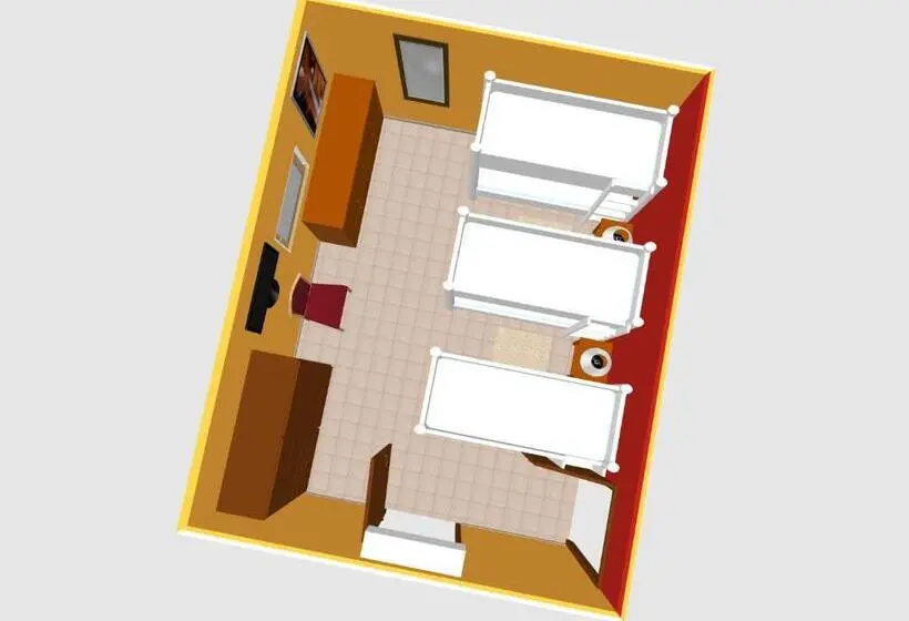 ルームシェアのワンベッド, Hostal Lo De Ramona