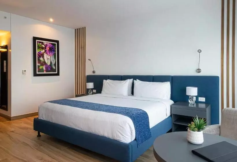 اتاق دلوکس با تخت کینگ و چشم‌انداز, Wyndham Guayaquil, Puerto Santa Ana