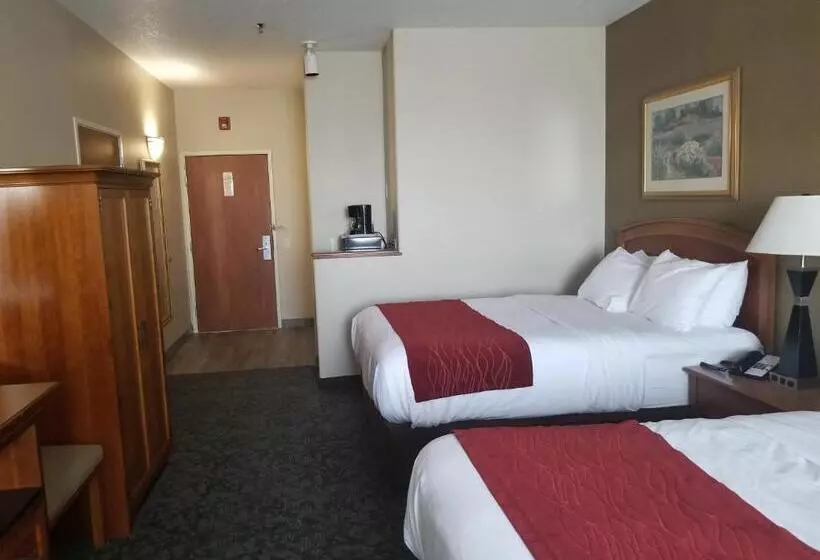 ２ダブルベッドのスタンダードルーム, Comfort Inn & Suites I 25 Near Spaceport America