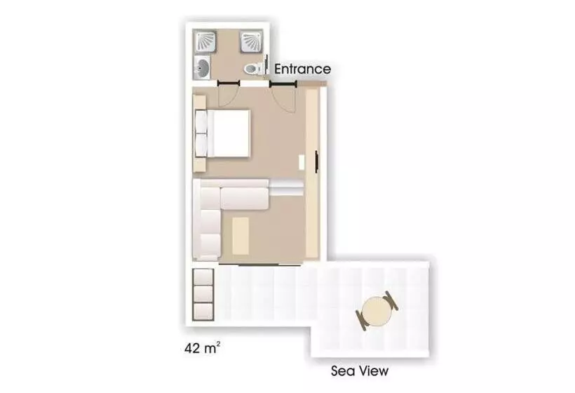 Junior Suite Vue Mer, Thalatta Seaside
