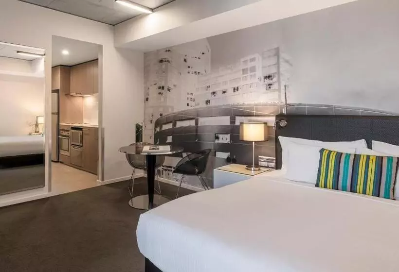 ビュー有りのスタンダードワンルーム, Oaks Melbourne On William Suites