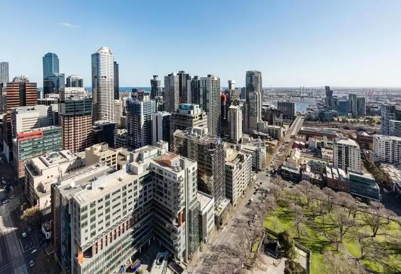２ベッドルームのエクゼクティブアパートメント, Oaks Melbourne On William Suites