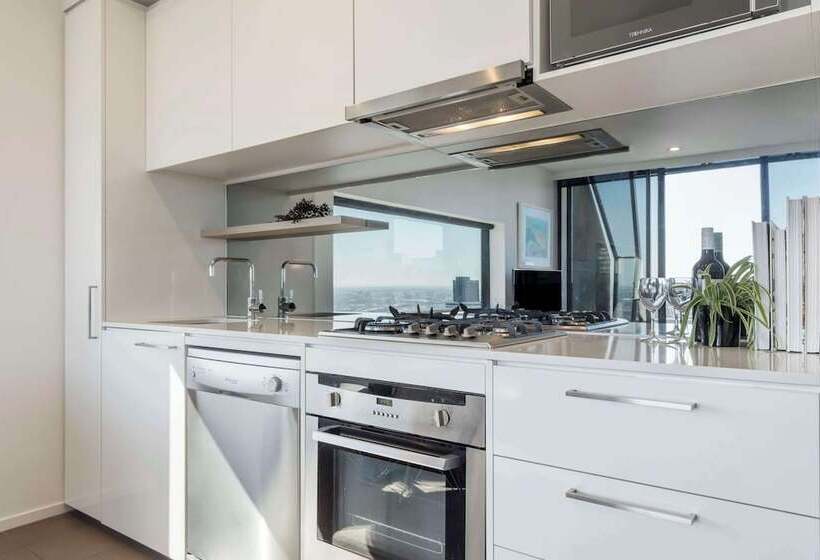 2 베드룸 이그제큐티브 아파트, Oaks Melbourne On William Suites