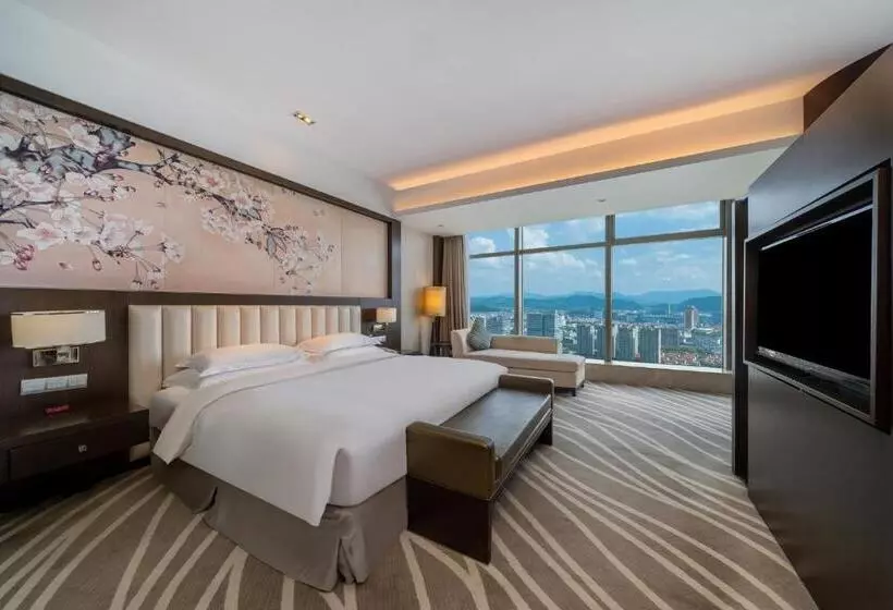 キングサイズベッドのデラックスルーム, Crowne Plaza Shaoxing By Ihg