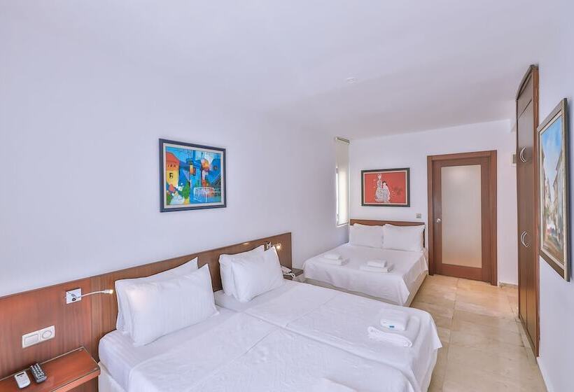 غرفة قياسية رباعية ذات إطلالة جانبية على البحر, Gardenia