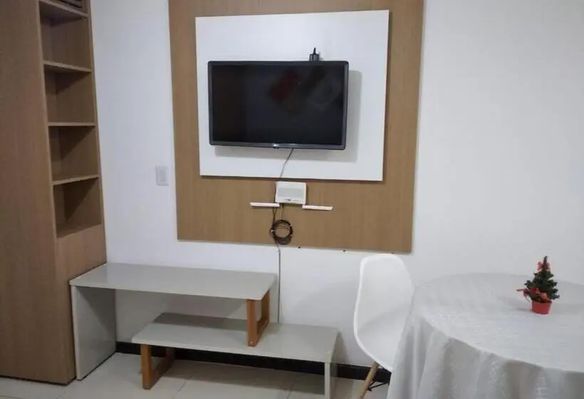 バルコニー付き１ベッドルームアパートメント, Praia Dos Carneiros Flat Hotel Lindo Apto 302