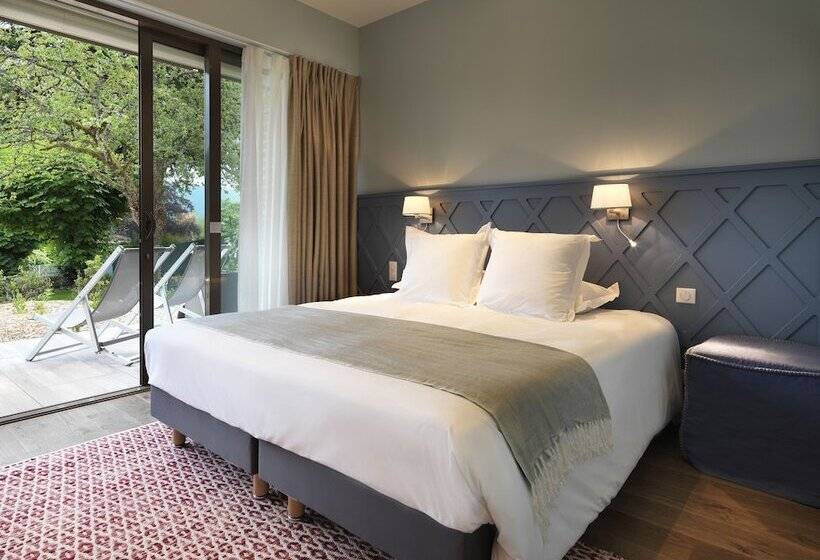 Номер Deluxe Вид на Озеро, Hôtel Beau Site Talloires B Spa