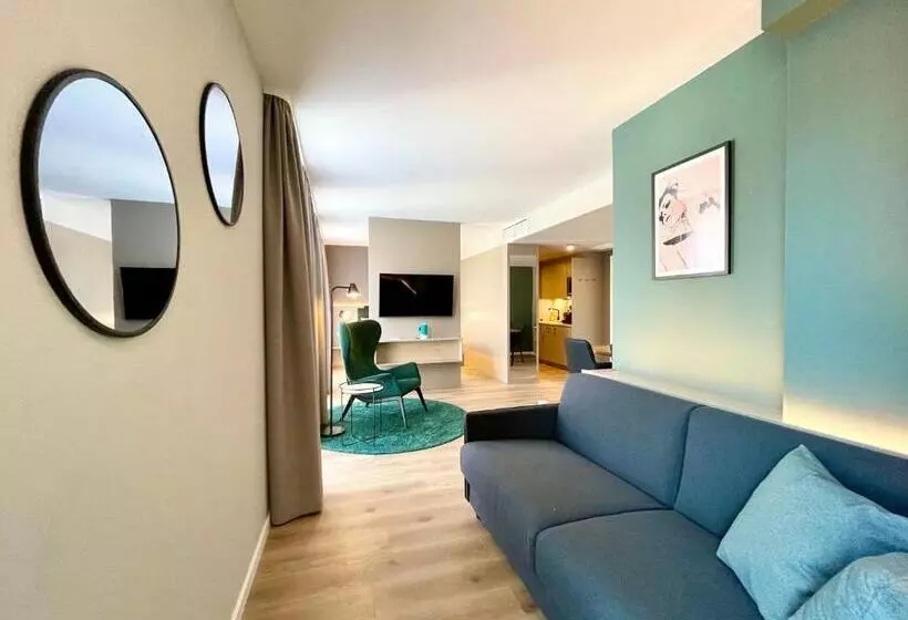 آپارتمان 1 خوابه با تراس, Zeitwohnhaus Suite Hotel & Serviced Apartments