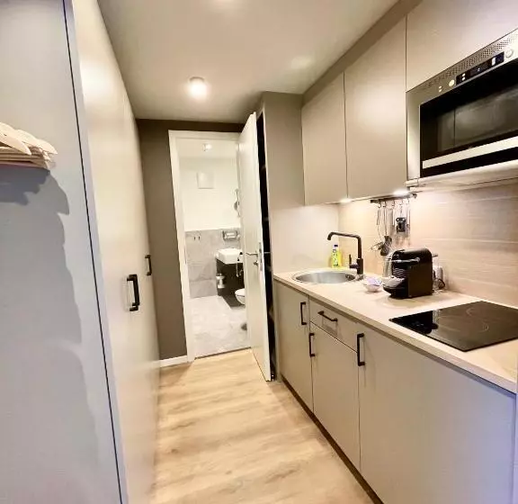 آپارتمان 1 خوابه با تراس, Zeitwohnhaus Suite Hotel & Serviced Apartments