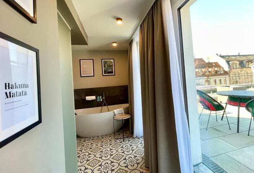 Апартаменты 1 Спальня с Террасой, Zeitwohnhaus Suite Hotel & Serviced Apartments