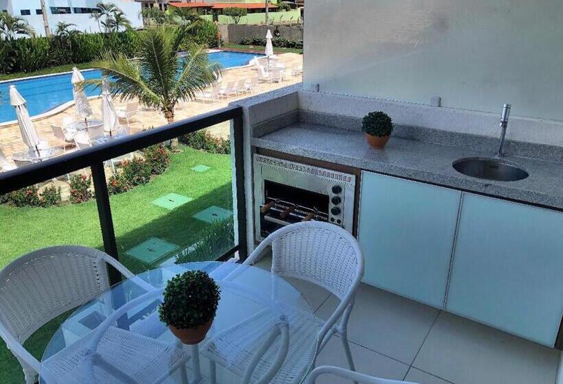 آپارتمان 1 خوابه با چشمانداز استخر, Laguna Beach Flat 205