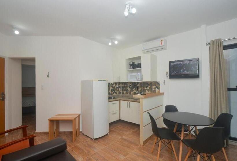 Appartement met 1 Slaapkamer, Flat Gonzaga Praia