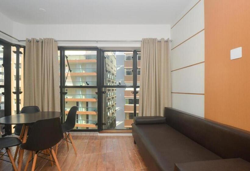 Appartement met 1 Slaapkamer, Flat Gonzaga Praia