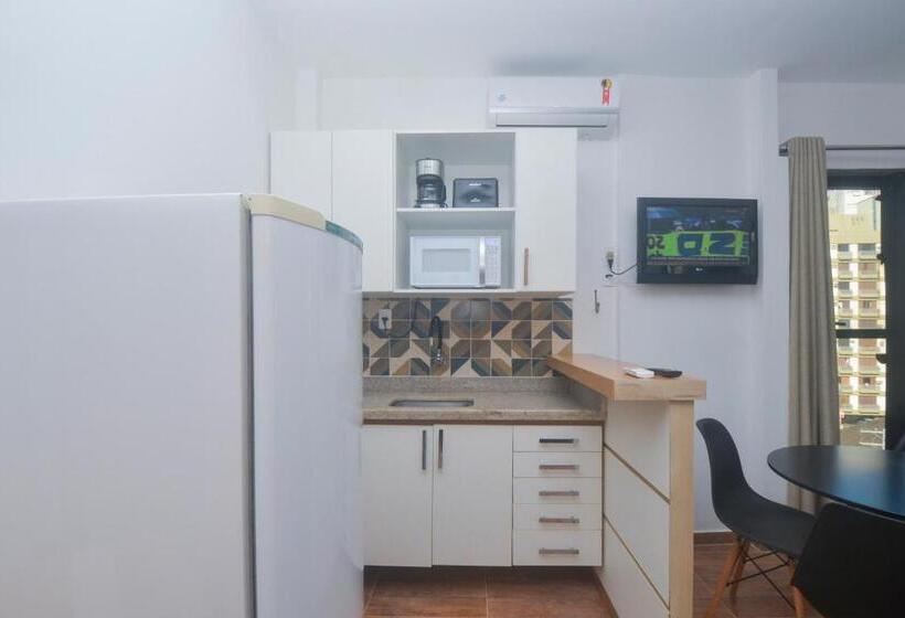 Appartement met 1 Slaapkamer, Flat Gonzaga Praia