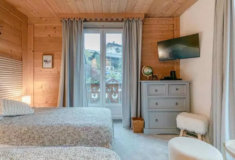 バルコニー付きデラックスルーム, Le Chalet D Antoine   Centre De Megève