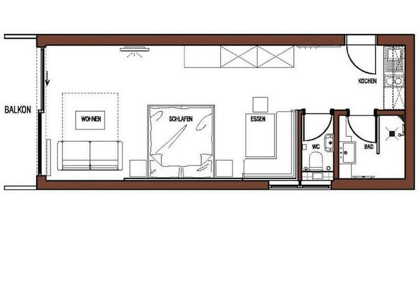 דירת חדר סופריור, Aparthotel Chalet Wetzlgut