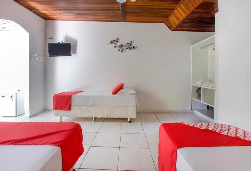 חדר סטנדרט לארבעה, Pousada Recanto Shangri Lá